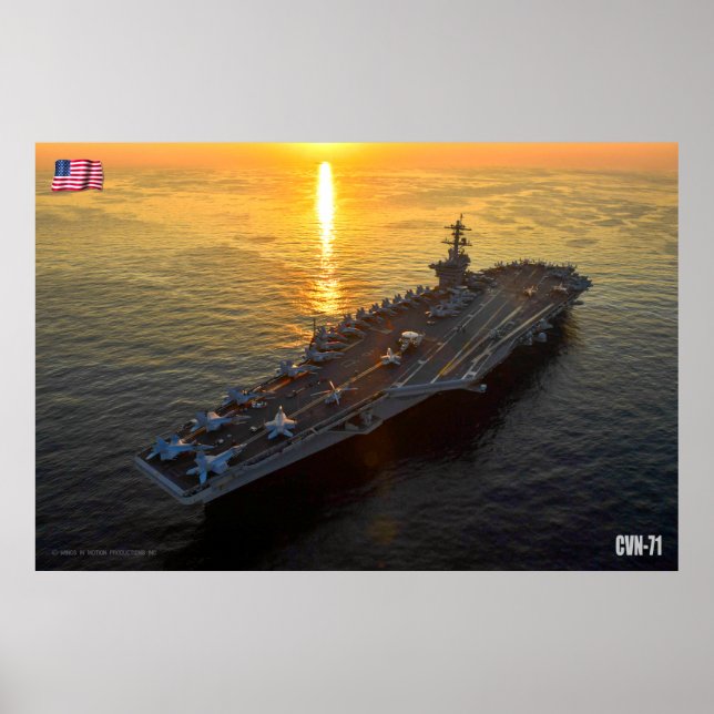 US LUFTFARTYG - CVN-71 POSTER (Framsidan)