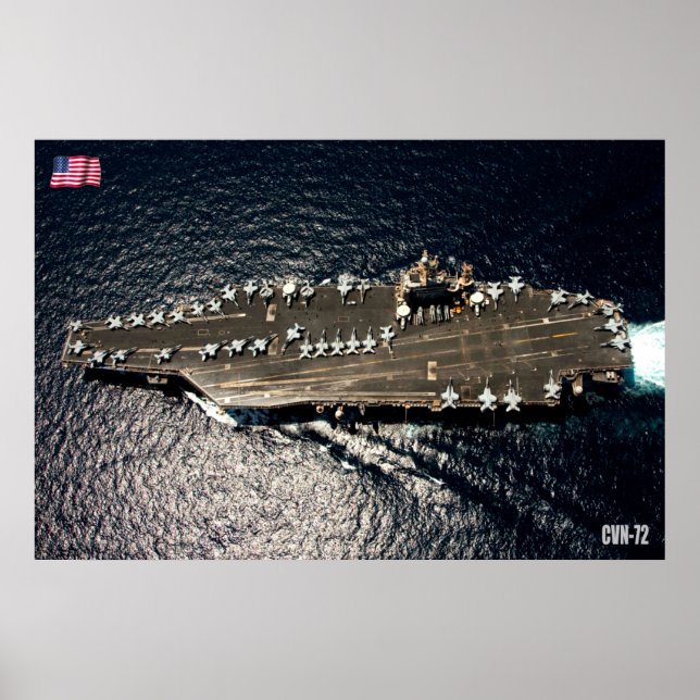 US LUFTFARTYG - CVN-72 POSTER (Framsidan)