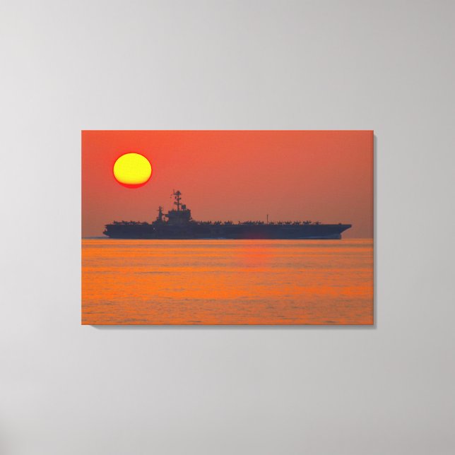 US LUFTFARTYG - CVN-74 24x36 Canvastryck (Framsida)