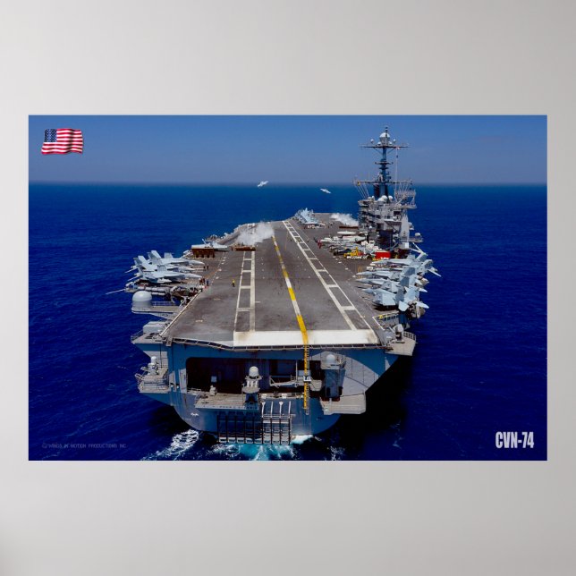 US LUFTFARTYG - CVN-74 POSTER (Framsidan)
