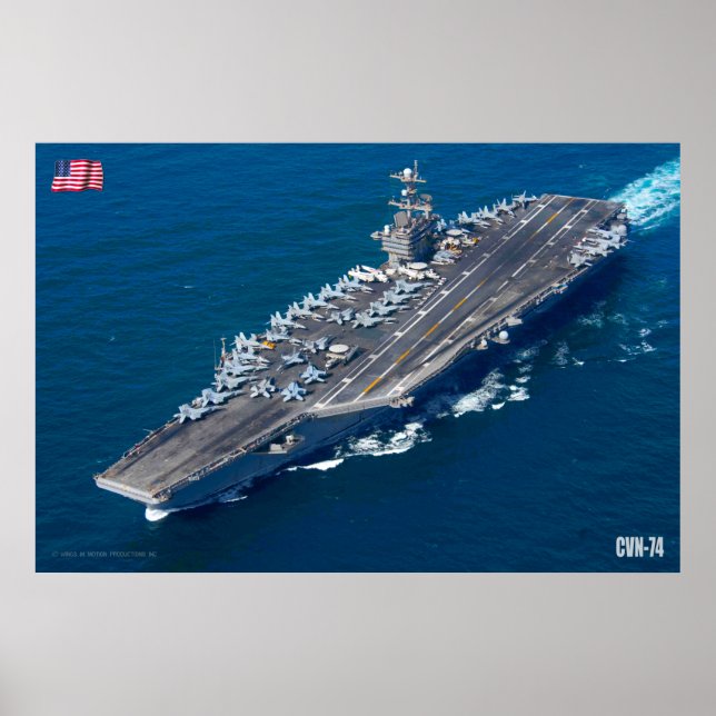 US LUFTFARTYG - CVN-74 POSTER (Framsidan)