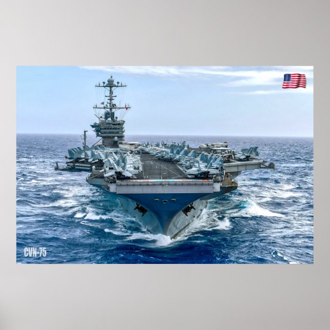 US LUFTFARTYG - CVN-75 POSTER (Framsidan)