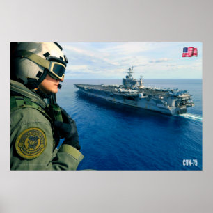US LUFTFARTYG - CVN-75 POSTER