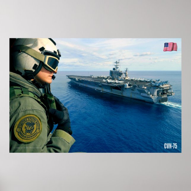 US LUFTFARTYG - CVN-75 POSTER (Framsidan)