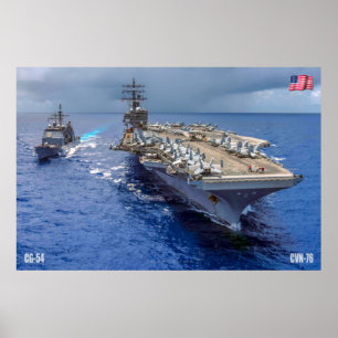 US LUFTFARTYG - CVN-76 POSTER