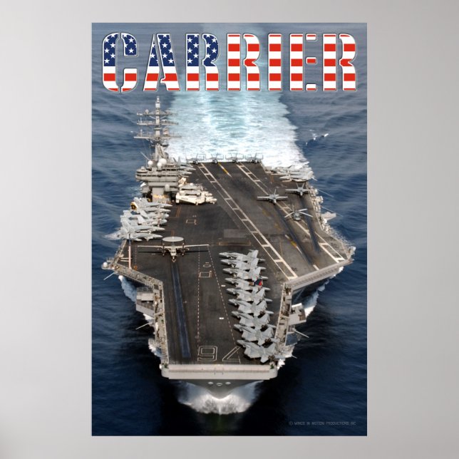 US LUFTFARTYG - CVN-76 POSTER (Framsidan)