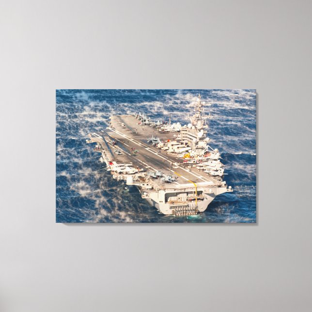 US LUFTFARTYG - CVN-77 24x36 Canvastryck (Framsida)