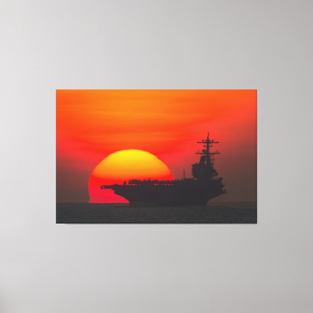 US LUFTFARTYG - CVN-77 40 x 60 Canvastryck (Framsida)