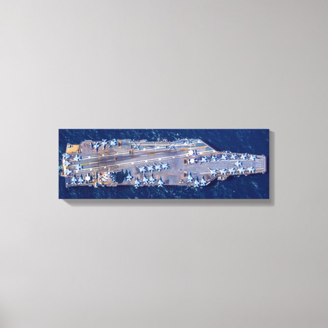 US LUFTFARTYG - CVN 78 (24x8 tum) Canvastryck (Framsida)
