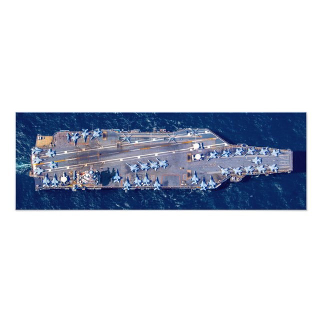 US LUFTFARTYG - CVN 78 (24x8 tum) Fototryck (Framsidan)