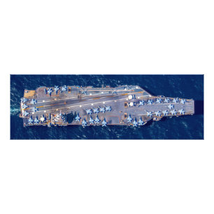 US LUFTFARTYG - CVN 78 (60 x 20 tum) Fototryck