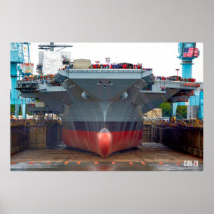 US LUFTFARTYG - CVN-78 POSTER