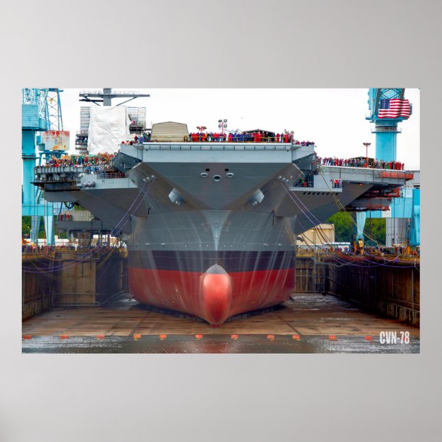 US LUFTFARTYG - CVN-78 POSTER (Framsidan)