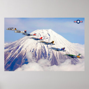 US LUFTFARTYG LUFT VINGE POSTER