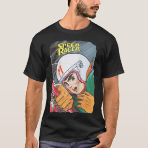 US Manga Speed Racer Logotyp Close 01 White T Shirt