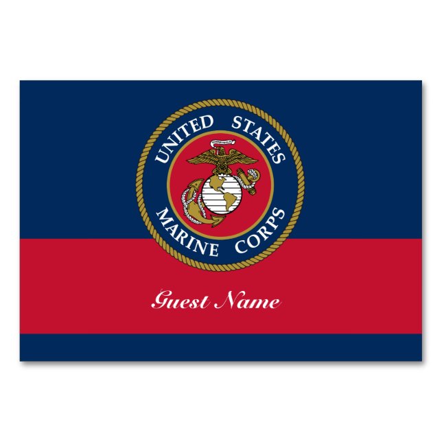 US Marine Corps - Blue Bord Card Bordsnummer (Framsidan)
