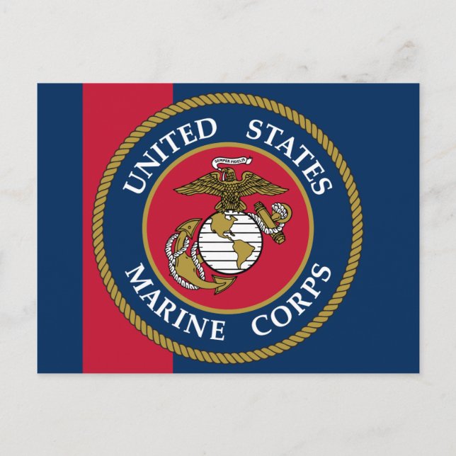 US Marine Corps - Blue Vykort (Framsida)