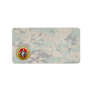 US Marine Corps Forces Command (MARFORCOM) [3D] Adressetikett