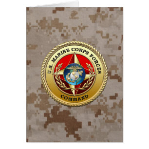 US Marine Corps Forces Command (MARFORCOM) [3D] Hälsningskort