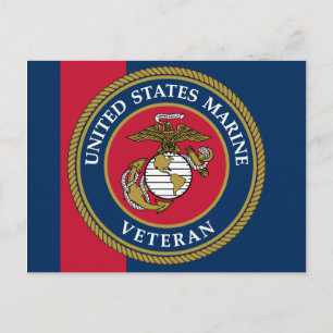 US Marine Corps - Veteran Blue Vykort