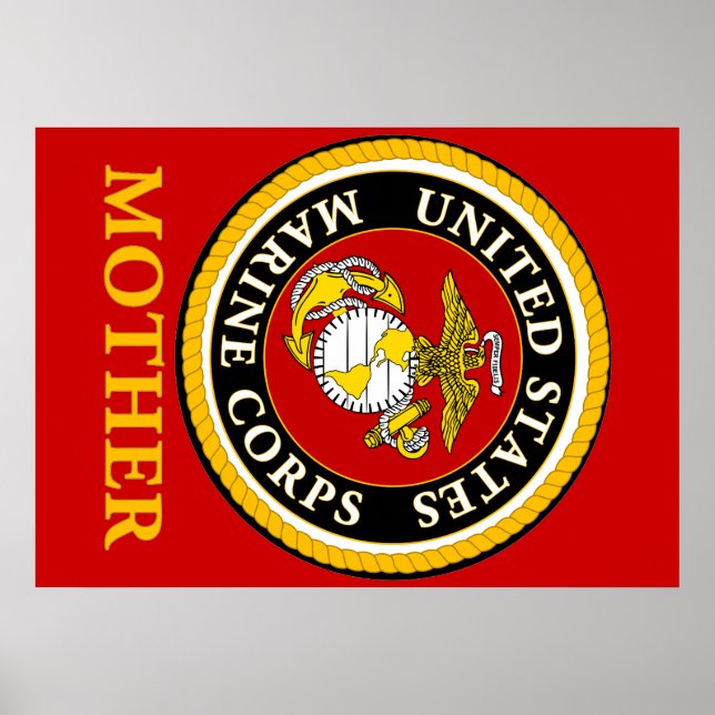 US Marine Officiell Seal - Mor Poster (Framsidan)