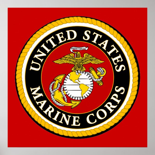 US Marine Officiell Seal Poster (Framsidan)