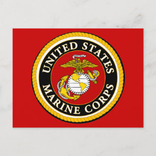 US Marine Officiell Seal Vykort