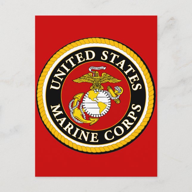 US Marine Officiell Seal Vykort (Framsida)