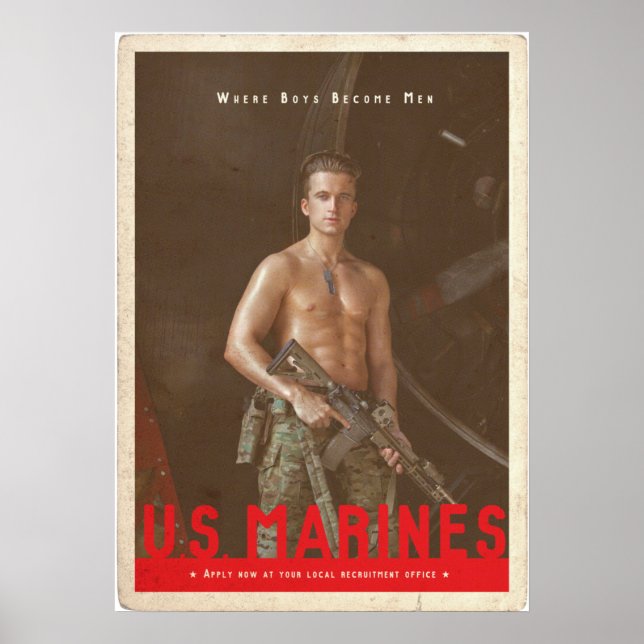 US Marine Recruitment Poster (Framsidan)