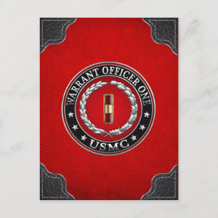 US Marineinfanteriet: Warrant Officer One (USMC WO Vykort