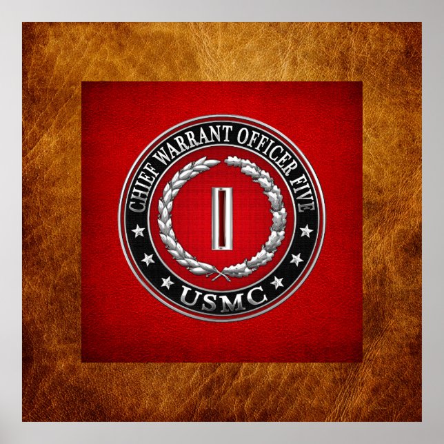 US Marines: Chief Warrant Fem (USMC CWO-5) [3D] Poster (Framsidan)