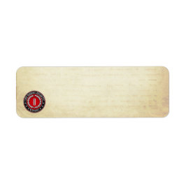 US Marines: Chief Warrant Fem (USMC CWO-5) [3D] Returadress Etikett