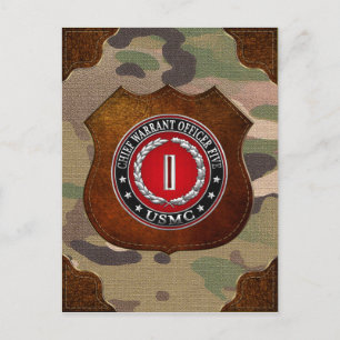 US Marines: Chief Warrant Fem (USMC CWO-5) [3D] Vykort