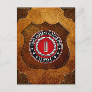 US Marines: Chief Warrant Fem (USMC CWO-5) [3D] Vykort