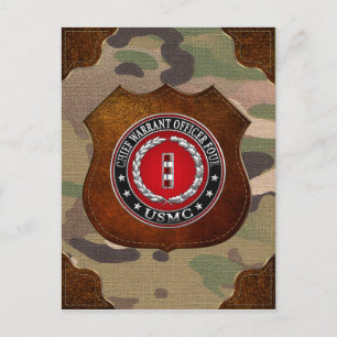 US Marines: Chief Warrant Four (USMC CWO-4) [3D] Vykort