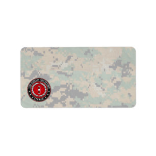 US Marines: Chief Warrant Three (USMC CWO-3) [3D] Adressetikett