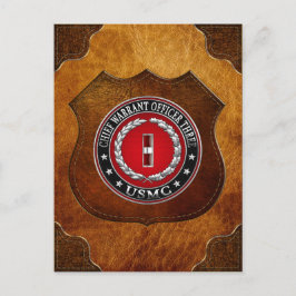 US Marines: Chief Warrant Three (USMC CWO-3) [3D] Vykort