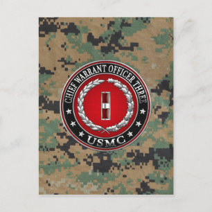 US Marines: Chief Warrant Three (USMC CWO-3) [3D] Vykort