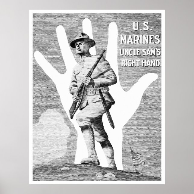 US Marines - farbror Sam's Höger Hand Poster (Framsidan)