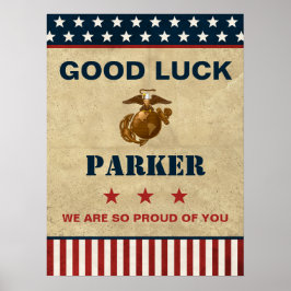 US Marines Farewell Party - Rekryteringsutbildning Poster