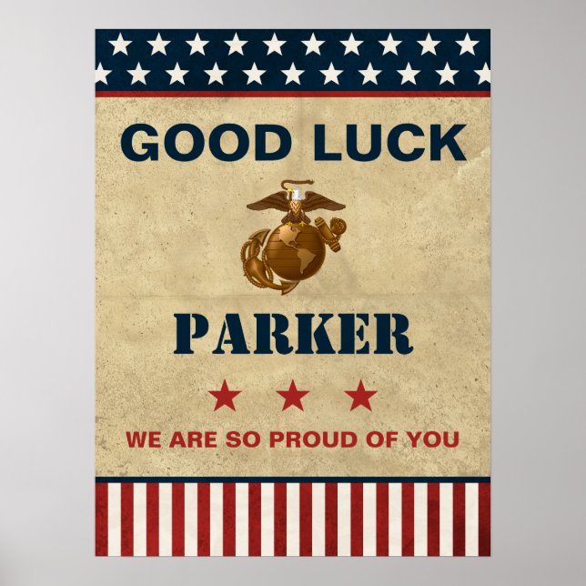 US Marines Farewell Party - Rekryteringsutbildning Poster (Framsidan)