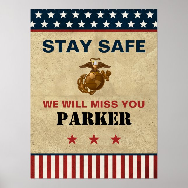 US Marines Farewell Party - Rekryteringsutbildning Poster (Framsidan)