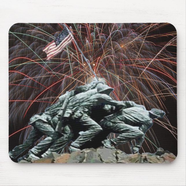 US Marines Krig Memorial Iwo Jima Fireworks Musmatta (Framsidan)