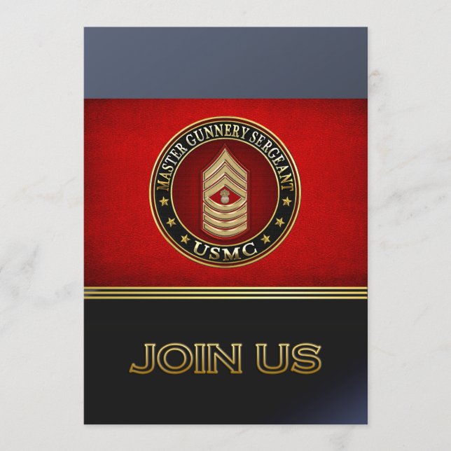 US Marines: Master Gunnery sergeant (USMC MGySgt) (Framsida)