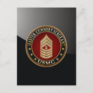 US Marines: Master Gunnery sergeant (USMC MGySgt) Vykort
