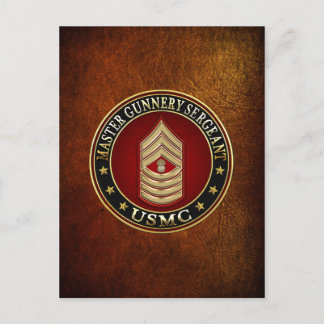 US Marines: Master Gunnery sergeant (USMC MGySgt) Vykort