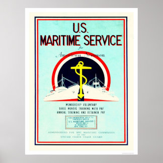 US Maritime Service (US02055) Poster