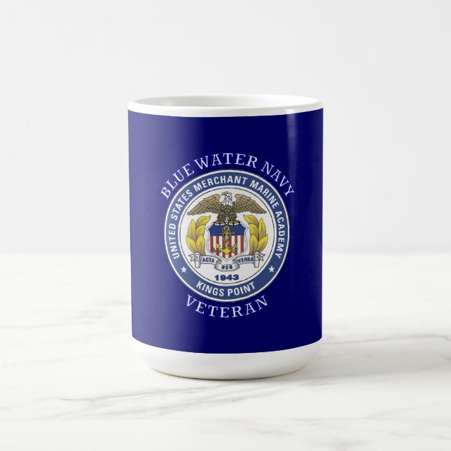US Merchant Marine Academy Blue Vatten Veteran Kaffemugg (Center)