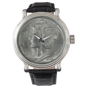US Mercury Dime (Dam Liberty) Watch Armbandsur