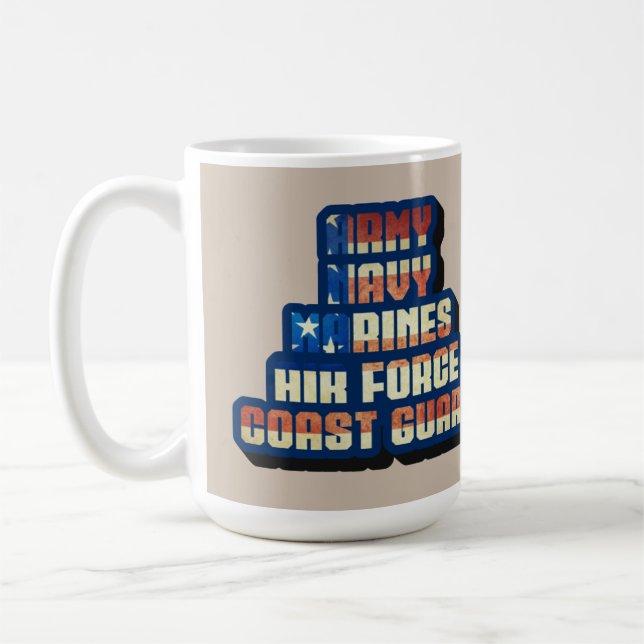 US MILITÄR - TACK KAFFEMUGG (Vänster)